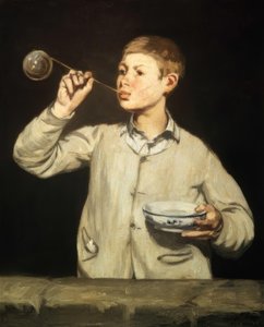 De Jongen met de Zeepbel door Édouard Manet